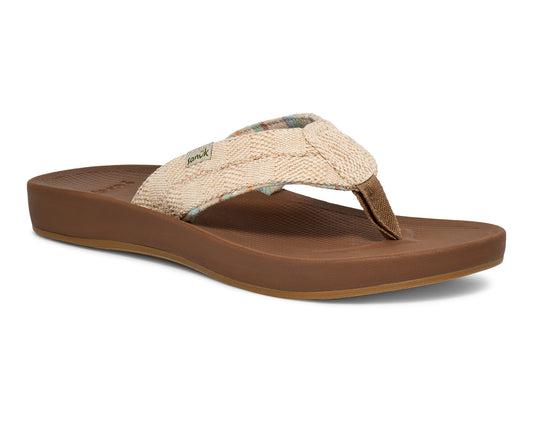 Sanuk Men's Thongs - Cosmic Coast Hemp